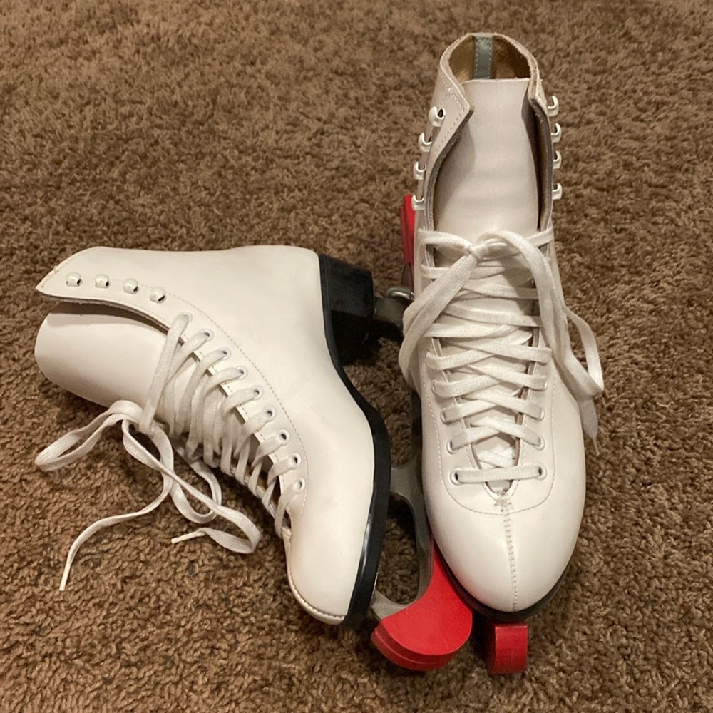Riedell Leather Ice Skates Size 7